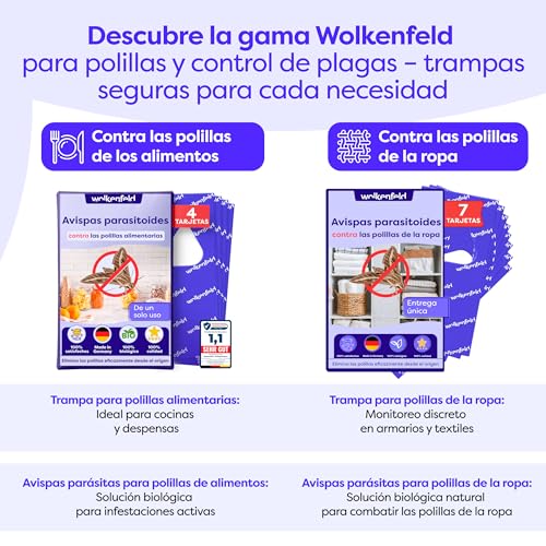 Thumbnail 7 de Wolkenfeld Antipolillas Cocina y Despensa 10x: trampas adhesivas con feromonas para polillas de alimentos