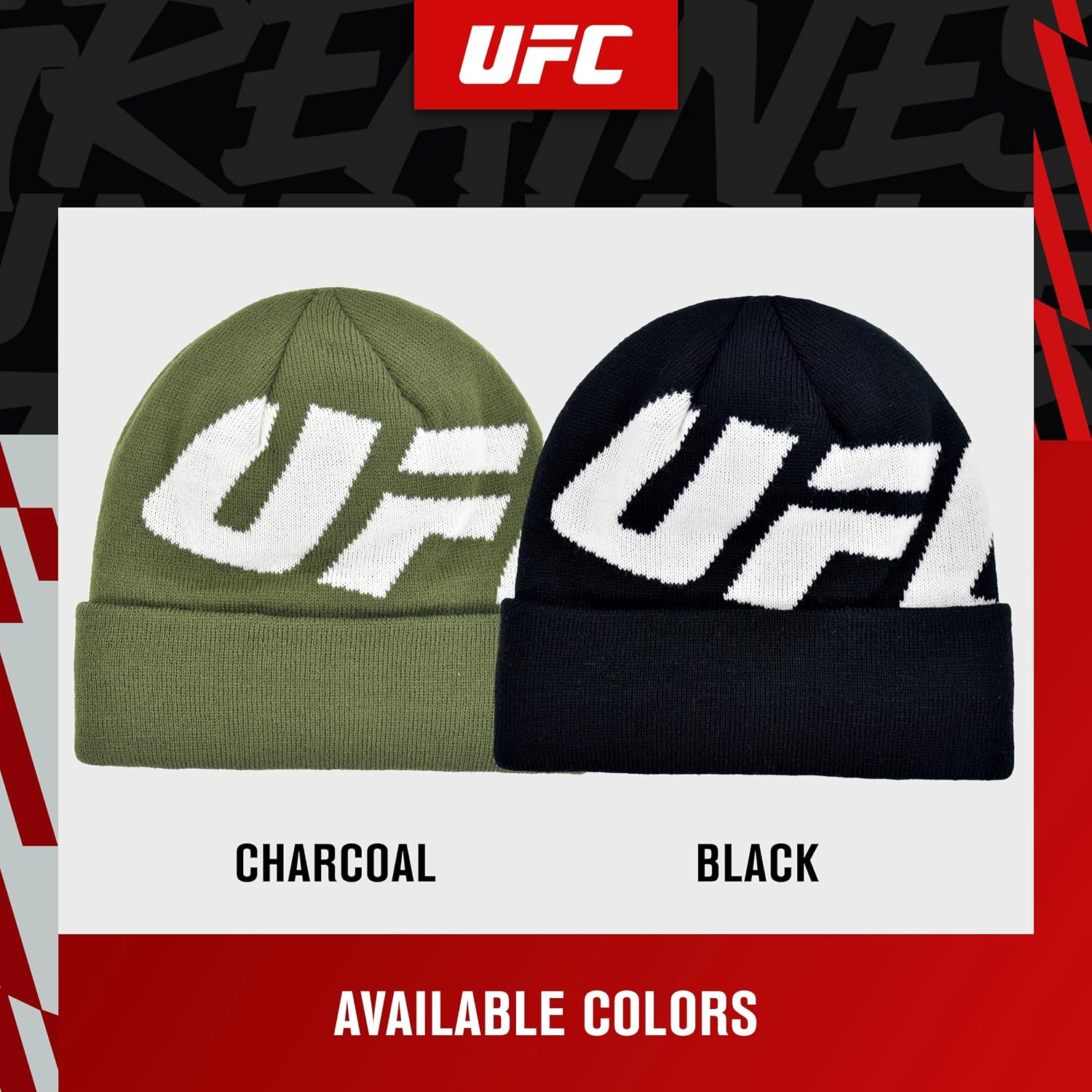 Detalle 2 de Concept One UFC Beanie with Faux Sherpa Lining