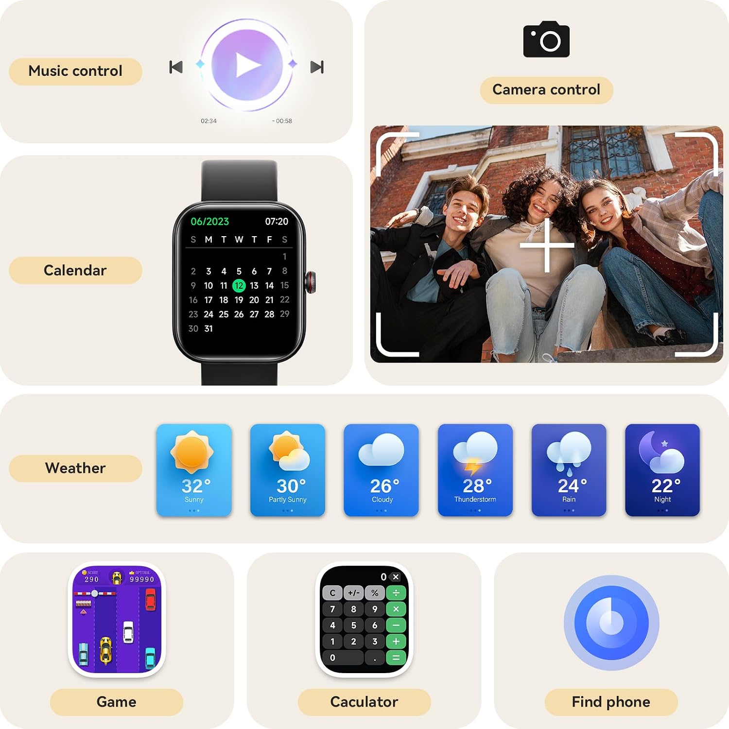 Thumbnail 6 de IDW20 Fitness Tracker 1.91" Smartwatch