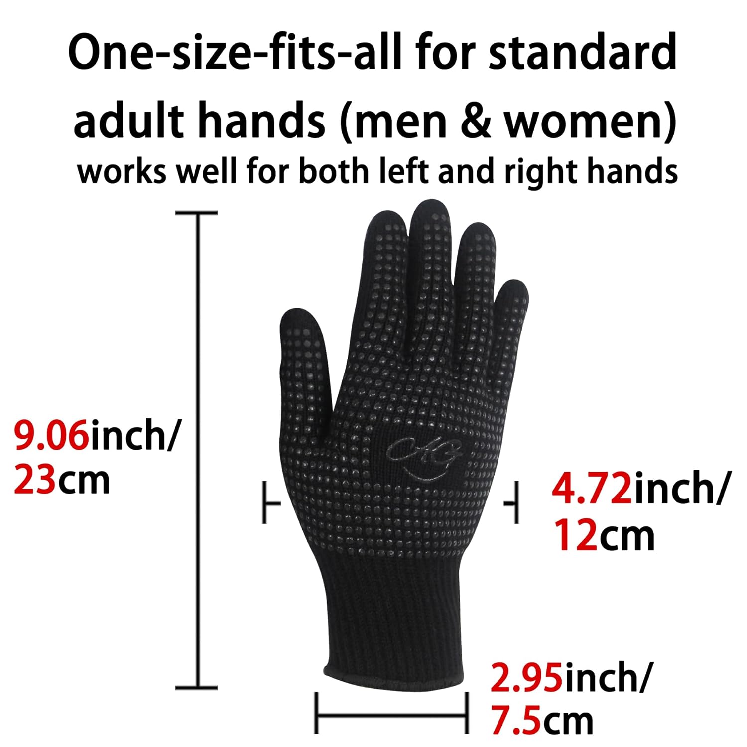 Thumbnail 2 de ANGENIL Heat Resistant Gloves for Hair Straighteners (2 Pack) – Silicone Anti-Slip Heat Protection Gloves