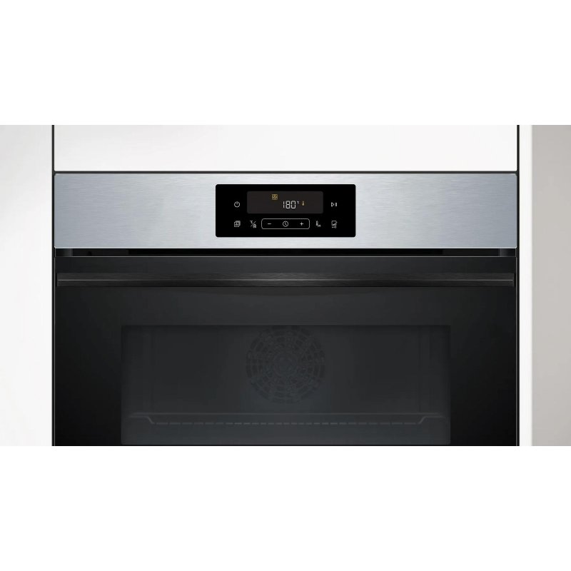 Detalle 2 de Balay 3CB4821X3: Horno eléctrico de 47 L en negro/inox con pirólisis, control táctil y AutoChef