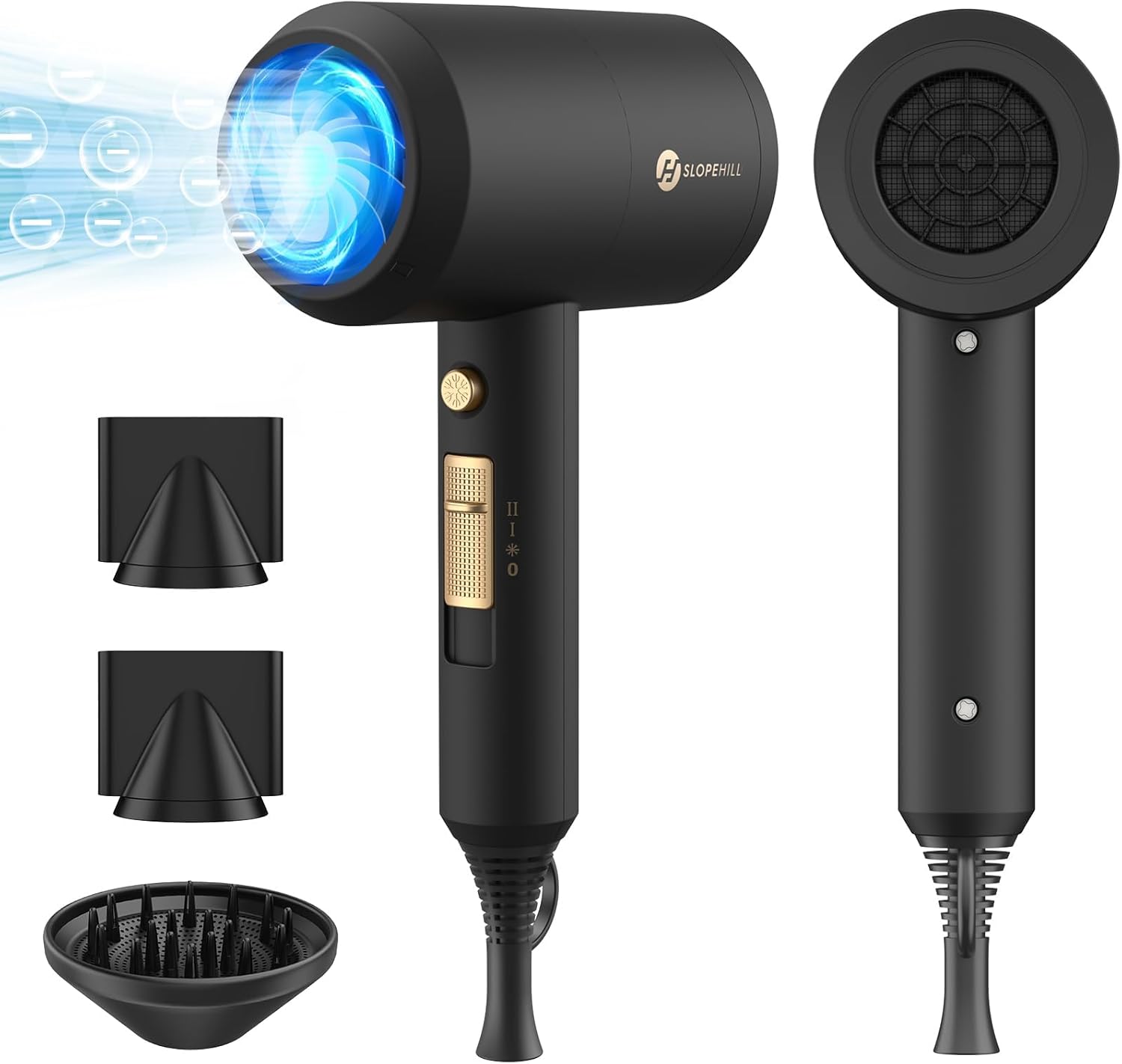 Detalle de Slopehill Professional Ionic Hair Dryer 1800W ๐โ