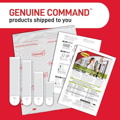 Thumbnail 7 de Command Picture Hanging Strips, Value Pack: 10 Pairs Small + 8 Pairs Medium (36 Strips) for Damage-Free Hanging