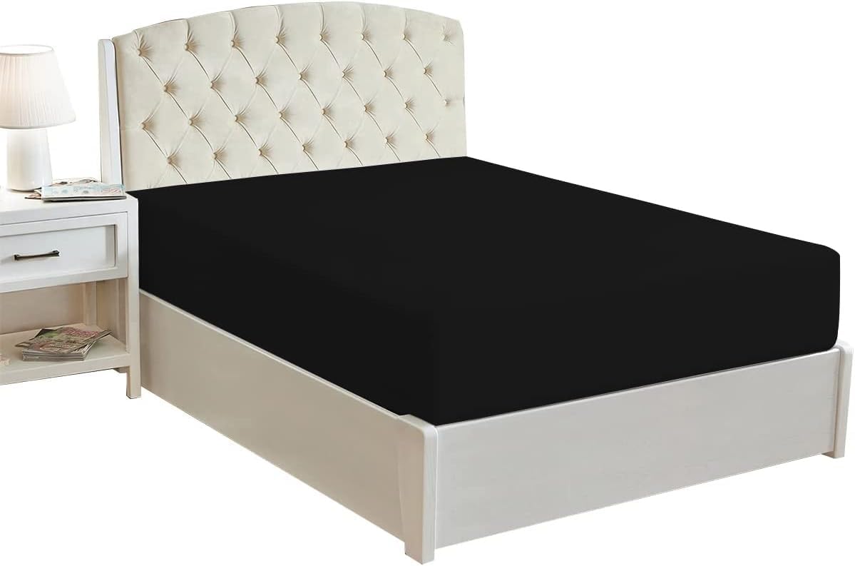 Detalle de RAYYAN LINEN King Fitted Sheet 41cm Deep