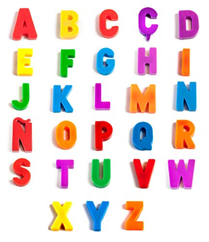 Detalle 1 de Miniland Letras magnéticas Mayúsculas 76 piezas 🧩