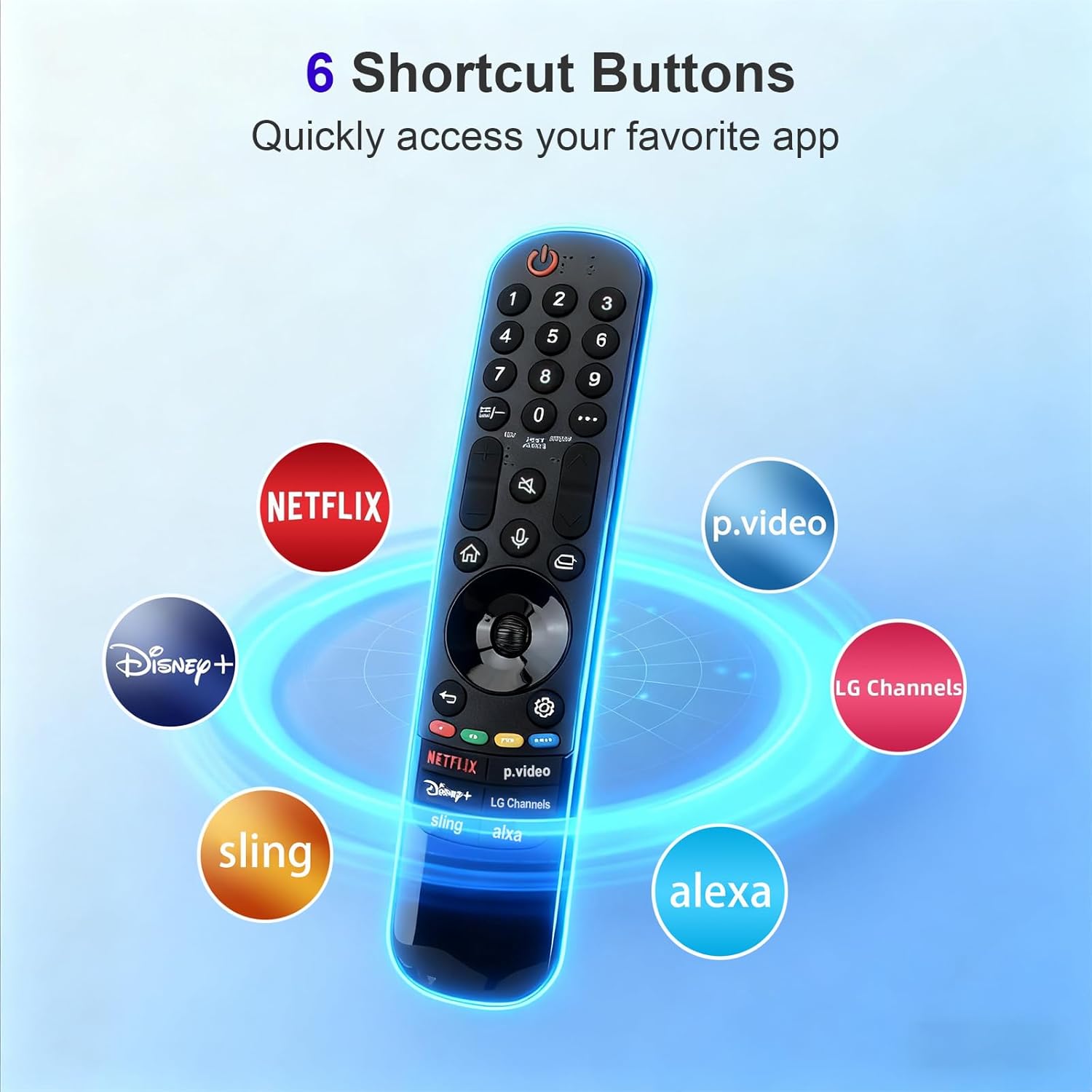 Detalle de HESUNSE LG Magic Remote replacement MR20 1-year