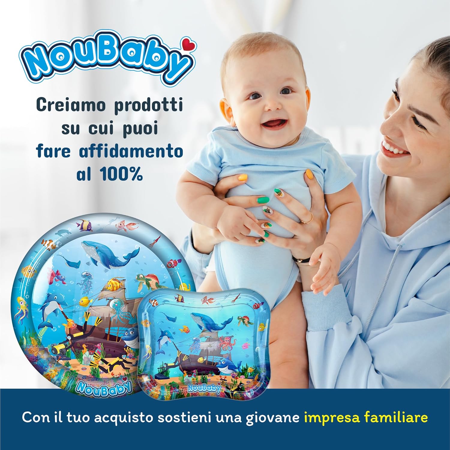 Thumbnail 6 de NouBaby Tappetino Acqua Tummy Time Neonati