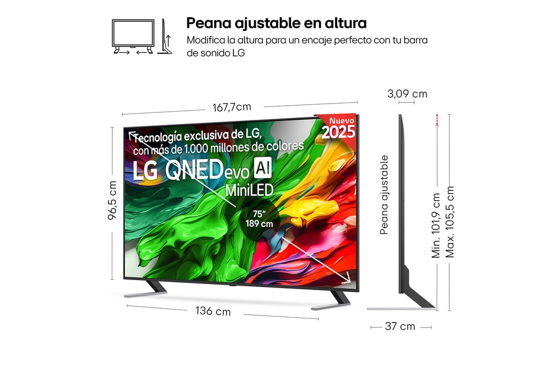 Thumbnail 2 de LG QNED85 MiniLED 4K 75" Smart TV