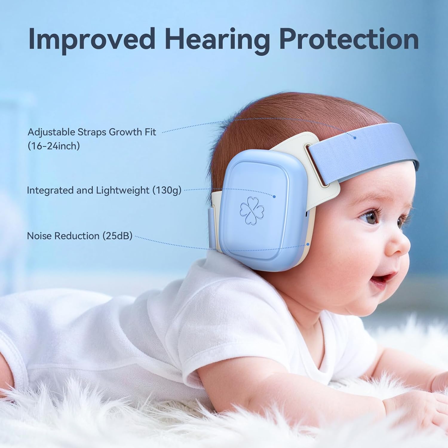 Thumbnail 2 de UseNiy Baby Ear Protection for Infants and Toddlers (3–48 Months) – 25dB Noise Reduction Earmuffs, Blue