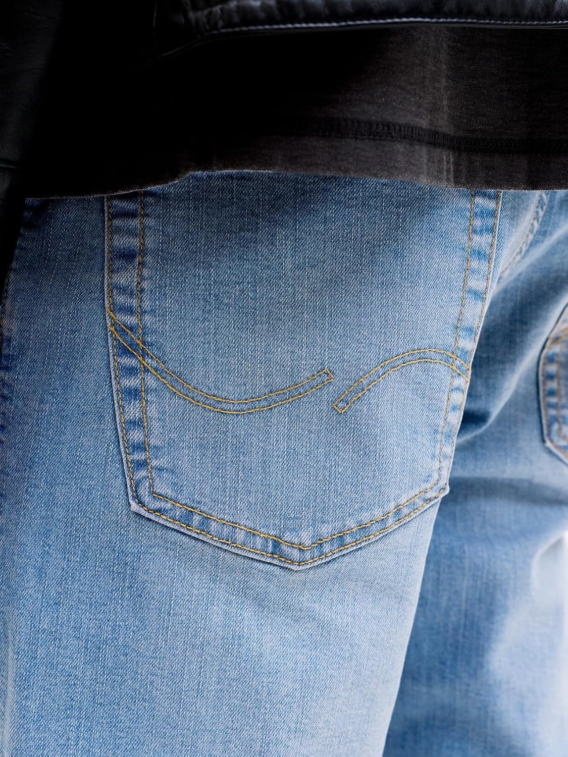 Detalle de JACK & JONES Jeans Slim Lavaggio Chiaro con Elastan – Vita bassa e taglio slim