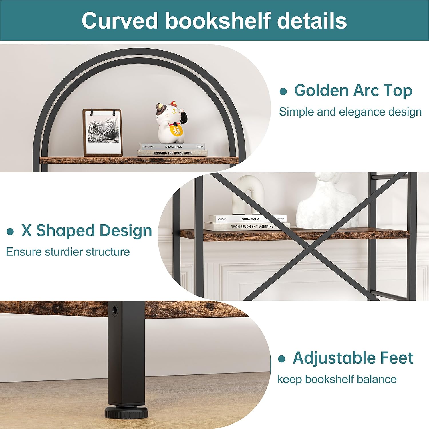 Thumbnail 3 de Shintenchi 5-Tier Bookshelf