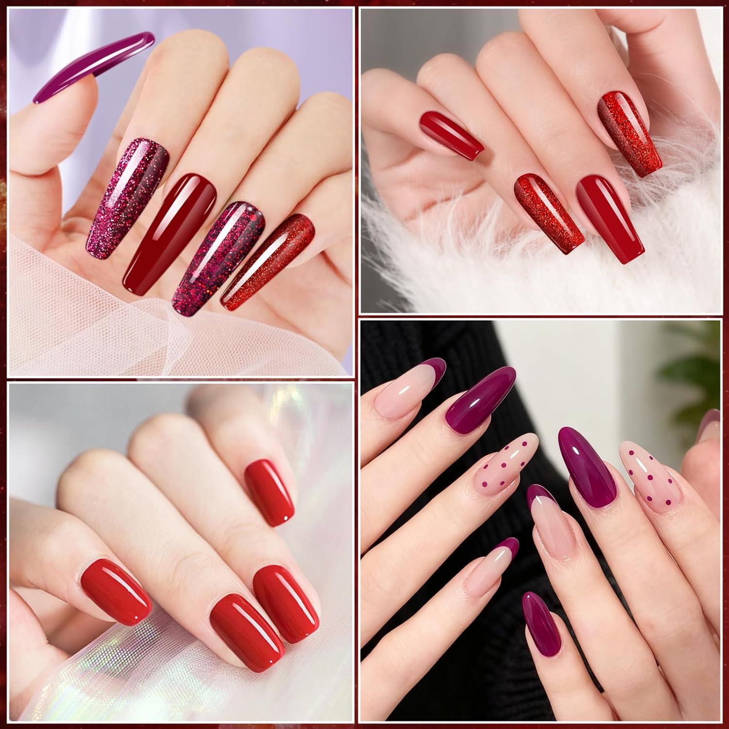 Detalle 2 de YSUVIN UV Nagellack Nude Set (6 Stück) – Nude Rosa Gel Nagellack, Soak-Off UV