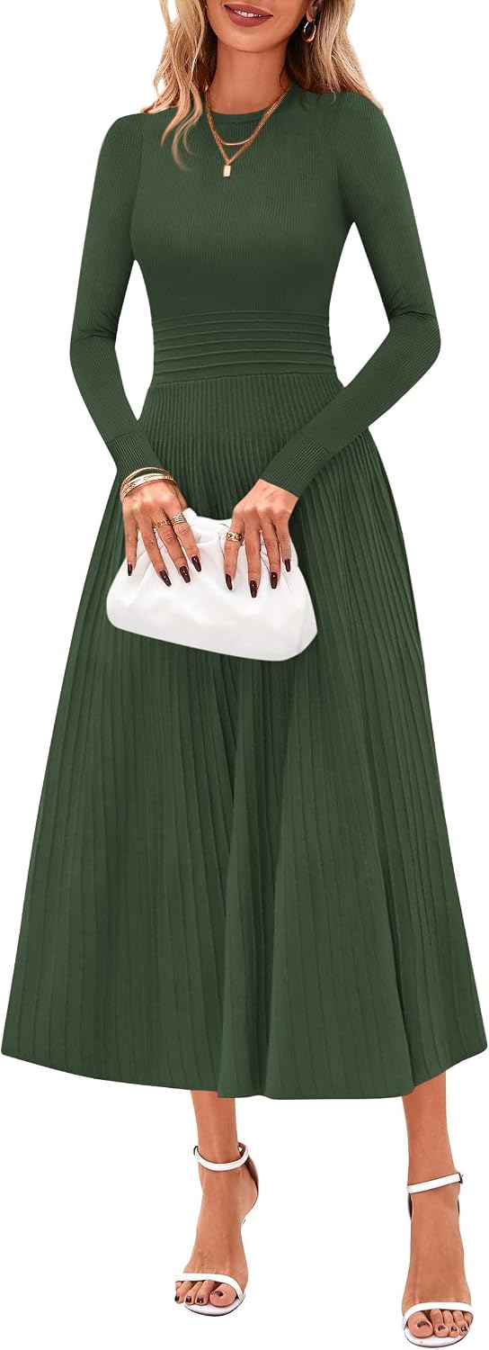 Detalle de PRETTYGARDEN Women's Knit Sweater Dress