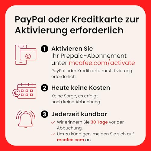 Detalle de McAfee Total Protection 2026 (10 Geräte) – Vollständiger Schutz mit VPN, Betrugserkennung & Identitätsüberwachung