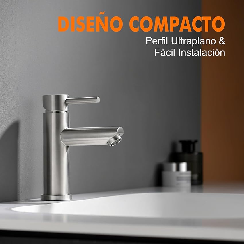 Thumbnail 3 de Ibergrif M11103 Grifo monomando para lavabo, latón cromado 🚰