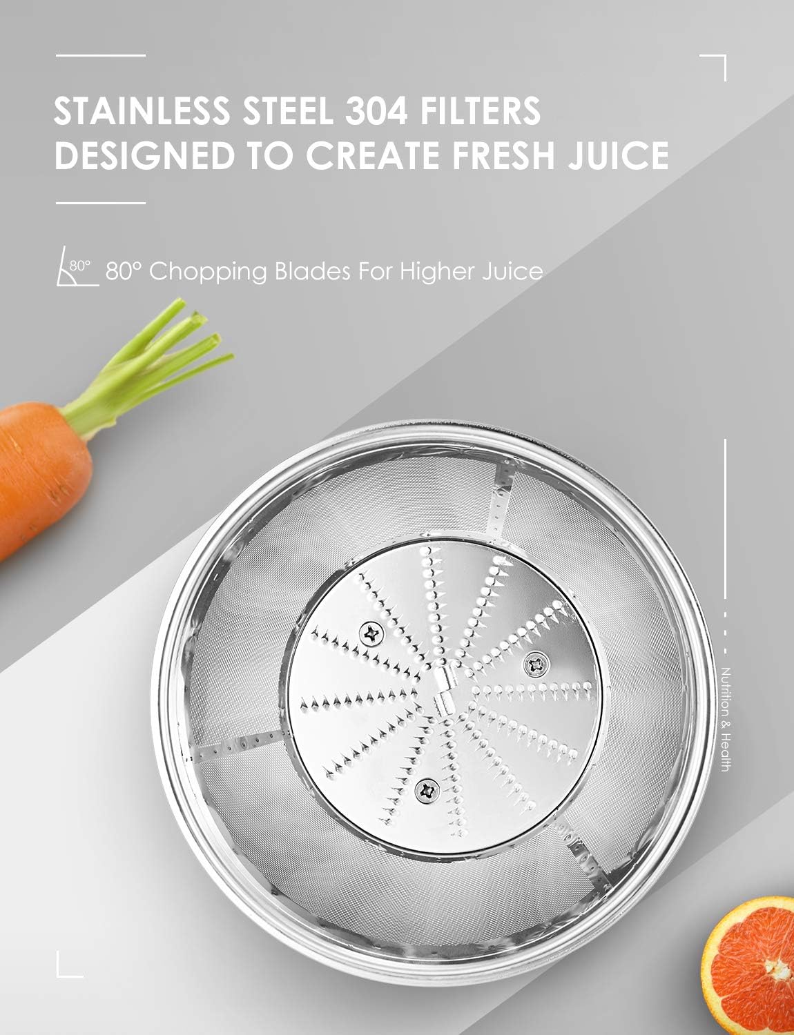 Thumbnail 6 de FOHERE Juicer 800W 3-Speed