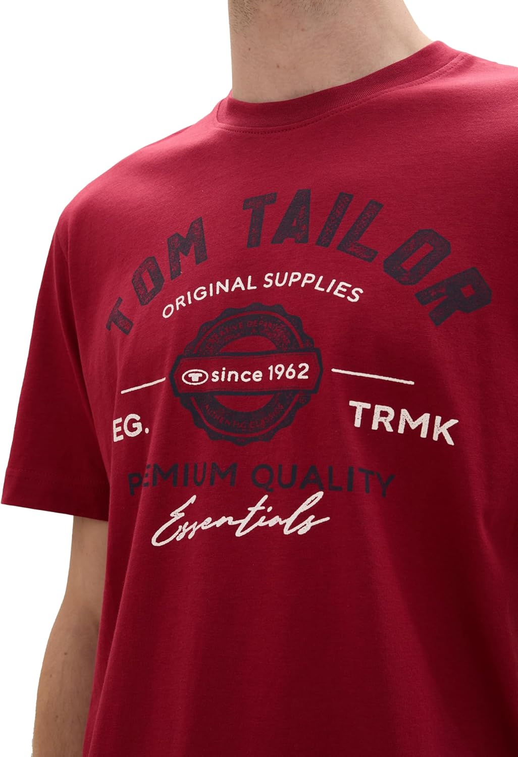 Thumbnail 5 de TOM TAILOR Herren T-Shirt aus Baumwolle mit Logo-Print – bequemes Kurzarmshirt