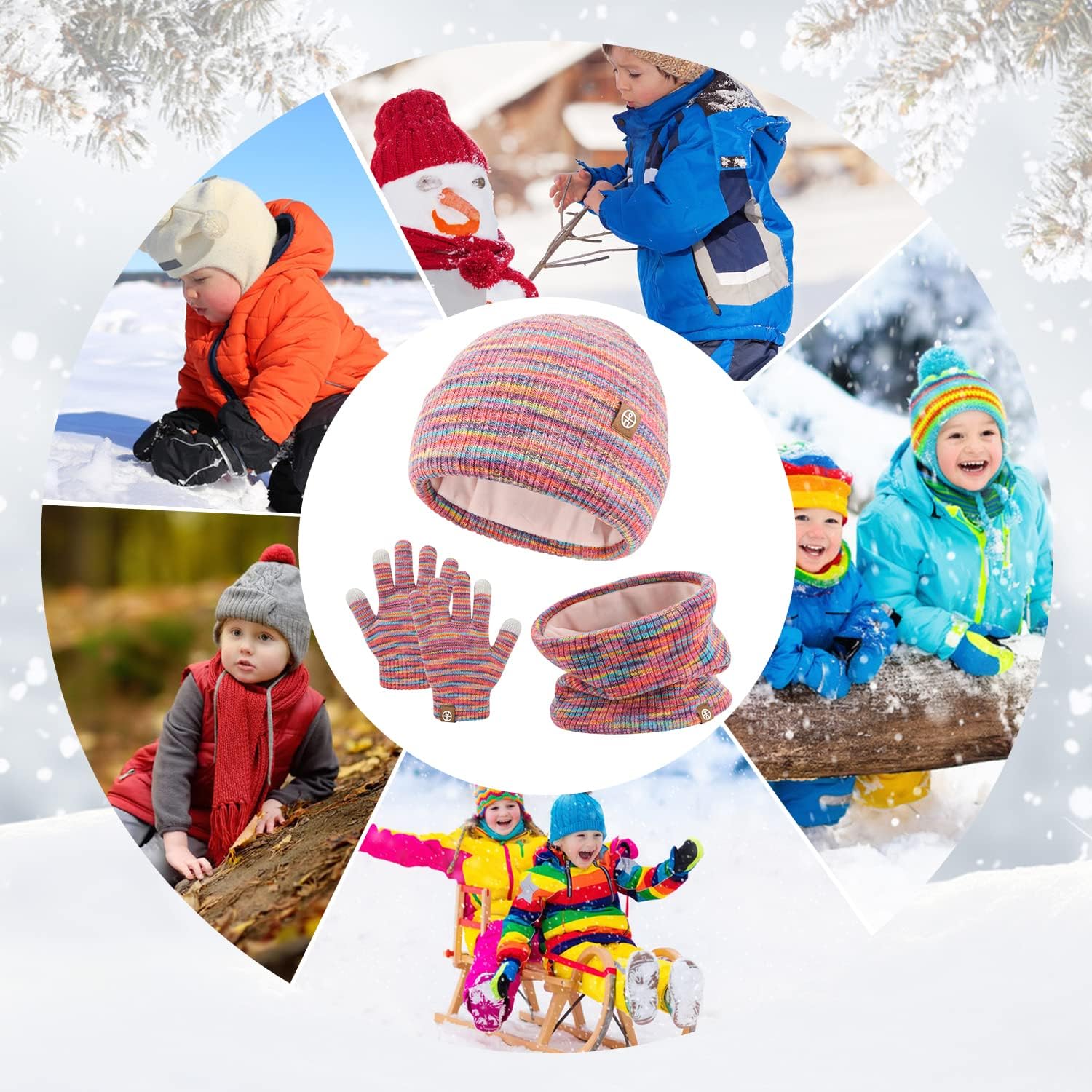 Thumbnail 6 de QKURT Kids Beanie Set for 5-10 Years Old 🧣