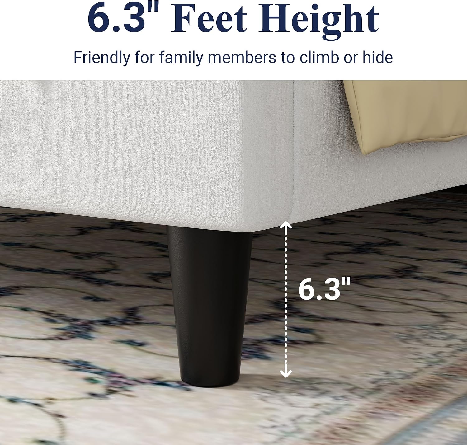 Thumbnail 6 de Allewie Full Velvet Bed Frame
