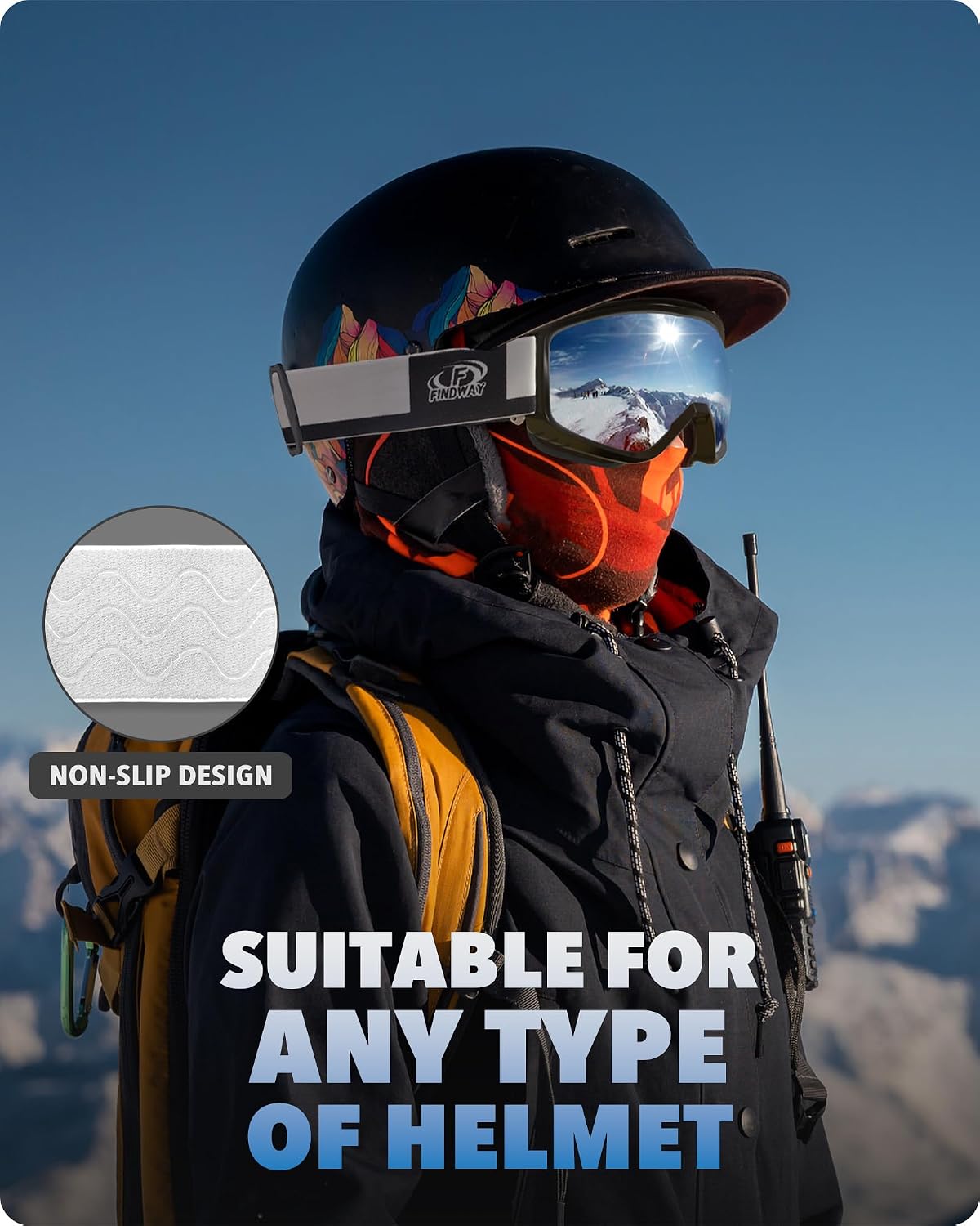 Detalle 2 de Findway Ski Goggles OTG with UV400