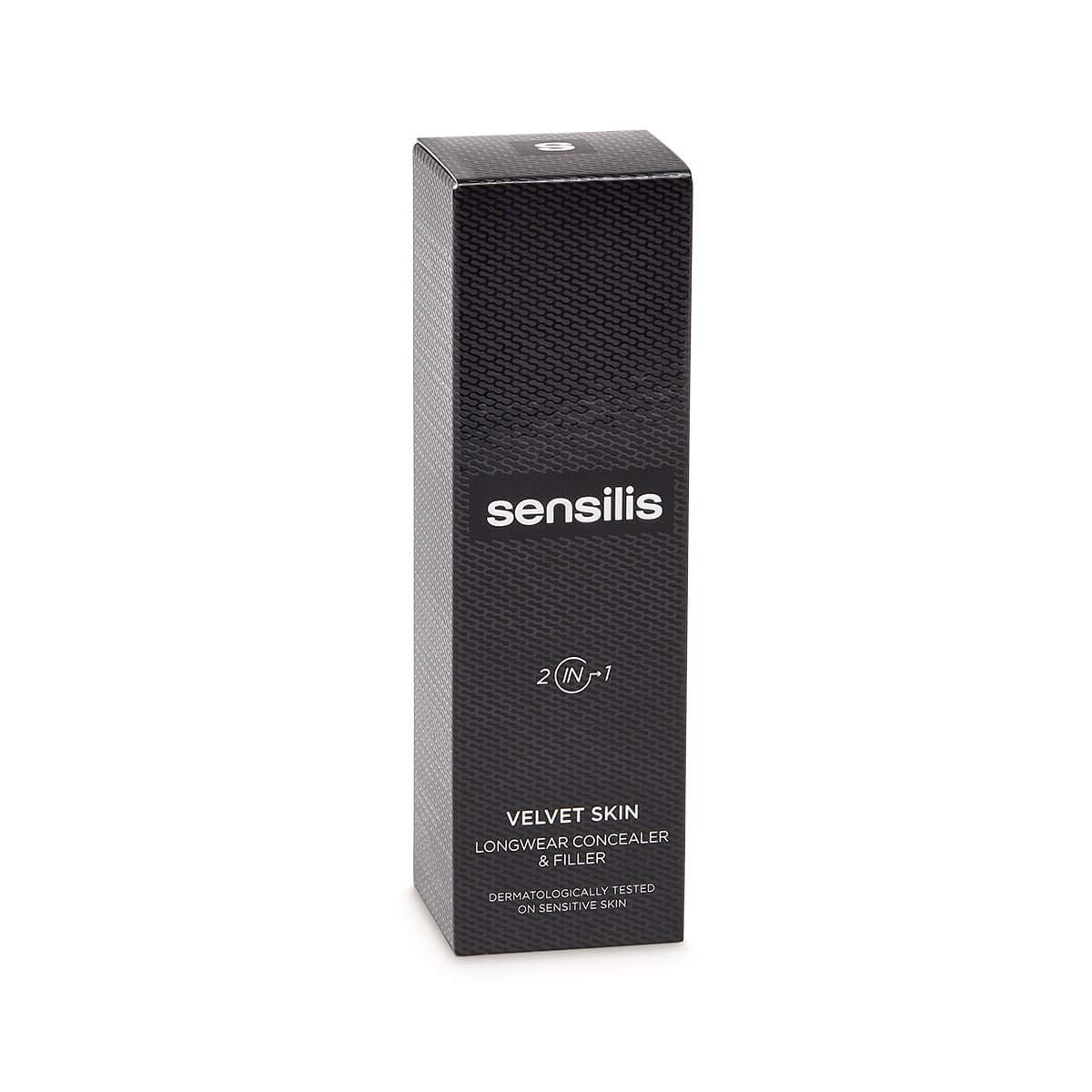 Detalle de Sensilis Velvet Skin Concealer – hochdeckender Anti-Aging Flüßigconcealer mit Hyaluronsäure, Farbe 01 Light, 7 ml