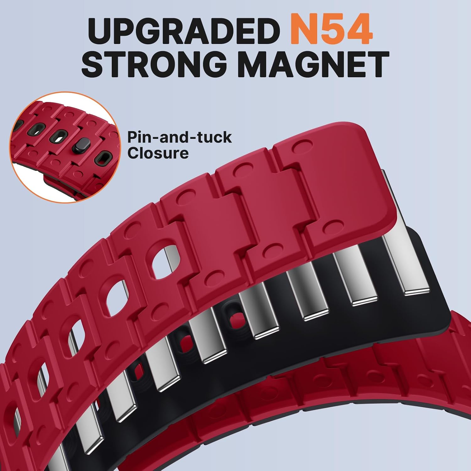 Detalle de Bandletic 20mm Magnetic Strap for Garmin and Samsung Smartwatches
