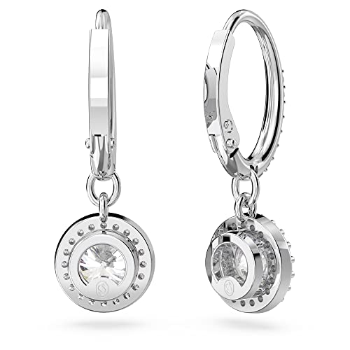 Detalle de Swarovski Orecchini pendenti Constella, Taglio tondo, Pavé, Bianchi, Placcato rodio