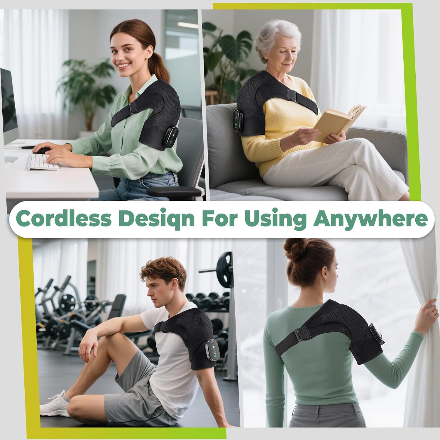 Detalle 1 de ROMYSE Cordless Shoulder Heating Pad, 5000mAh