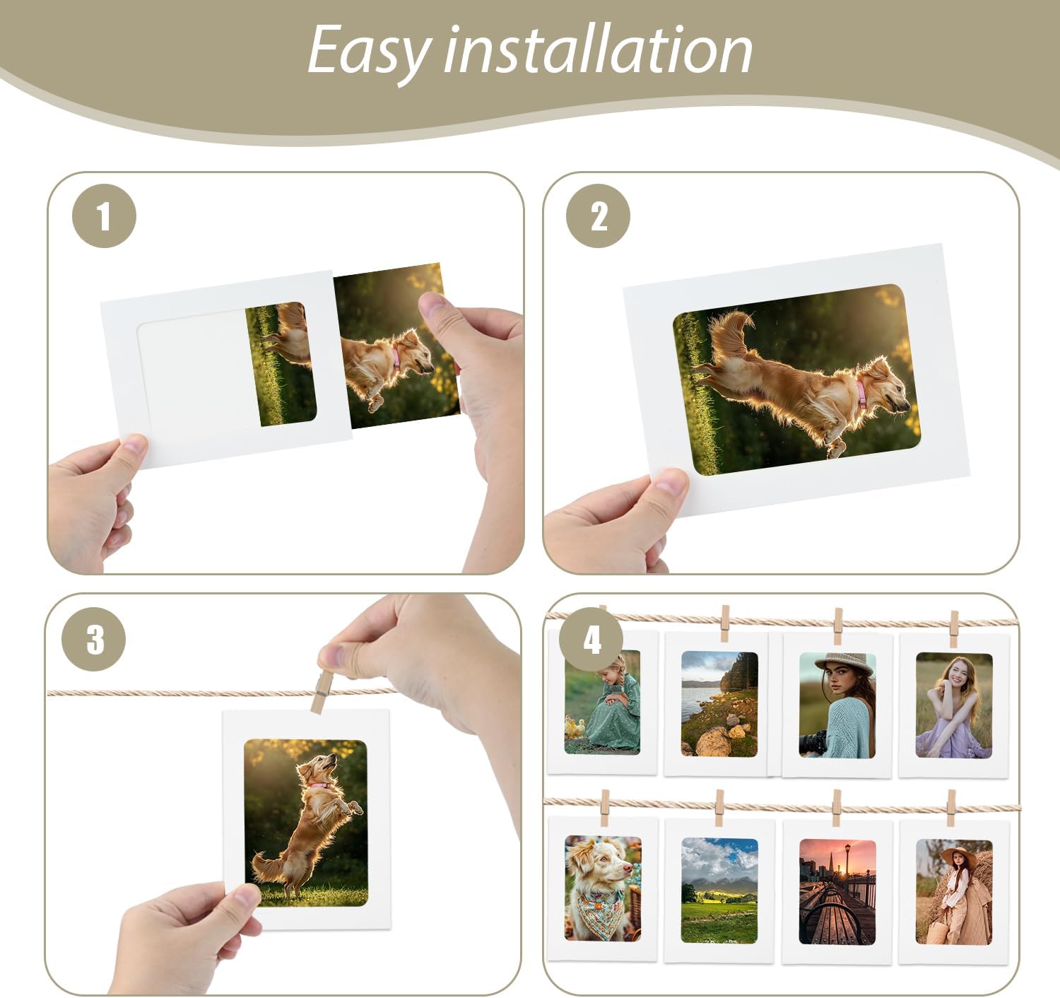 Thumbnail 3 de Puiaxod guirlande photo 40 pièces 📸