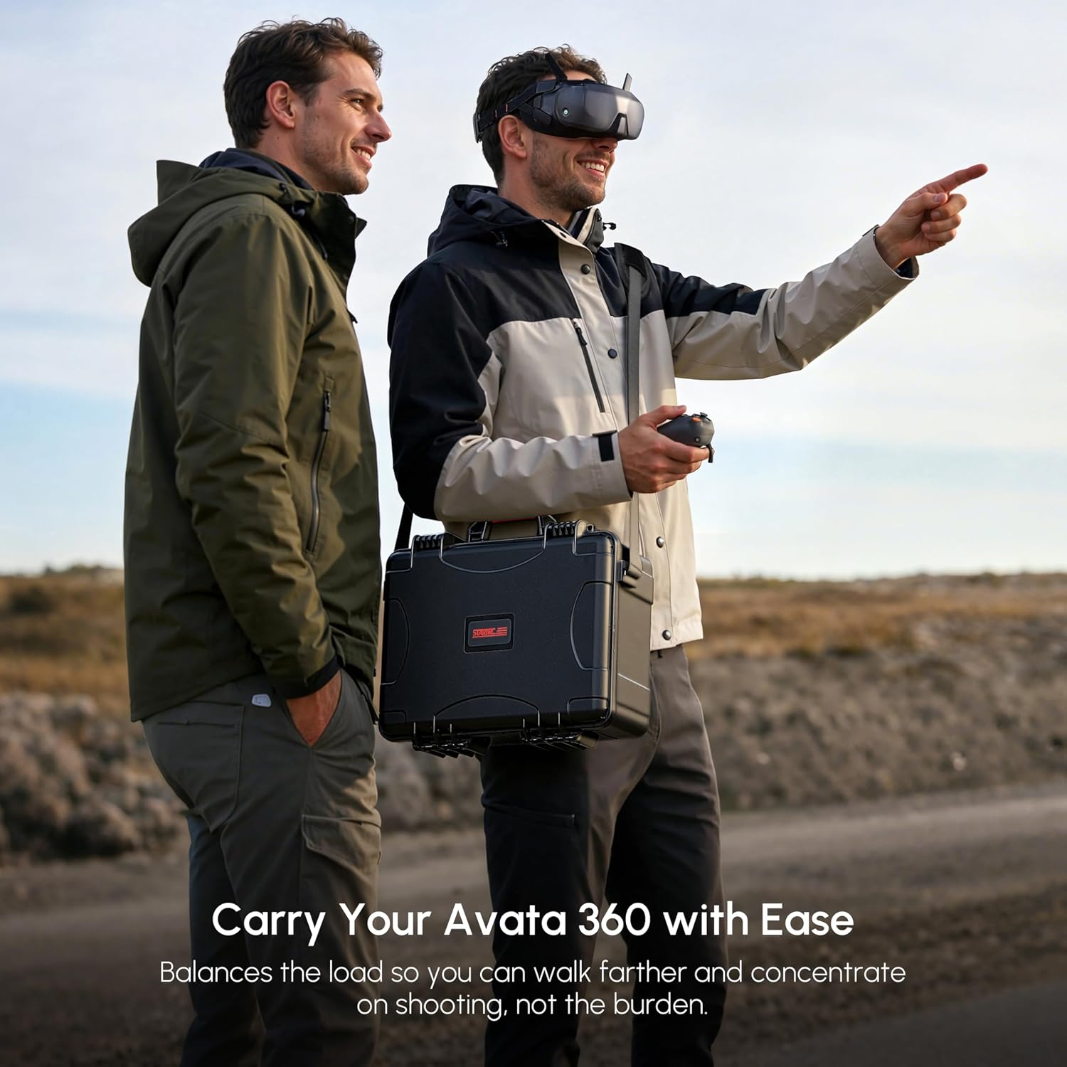 Detalle de STARTRC beschermkoffer voor DJI Avata 360 Fly More Combo, IP67, zwart