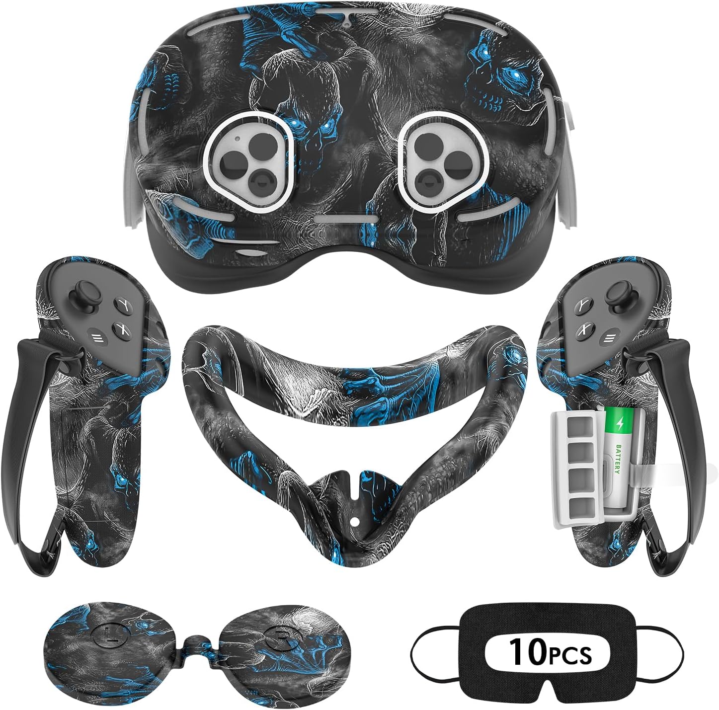 Thumbnail 6 de Tyasoleil Étui en silicone et accessoires pour Meta/Oculus Quest 3S (housse cuir, cache-visage, coques manette)