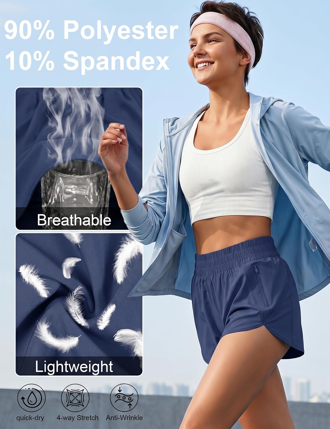 Thumbnail 5 de BMJL Women's 2.5" Running Shorts with Pockets đâ