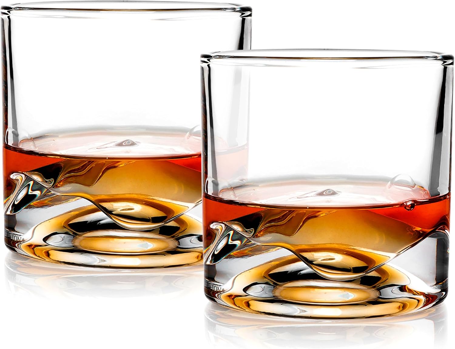 Detalle de LIITON Mont Blanc L60100 – kryształowe szklanki do whisky 280 ml z chłodzącą podstawą