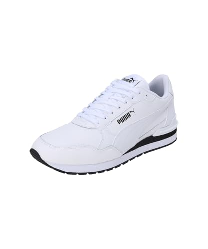 Detalle de PUMA ST Runner V4 L Unisex-Sneaker – White/Black, Größe 8 UK