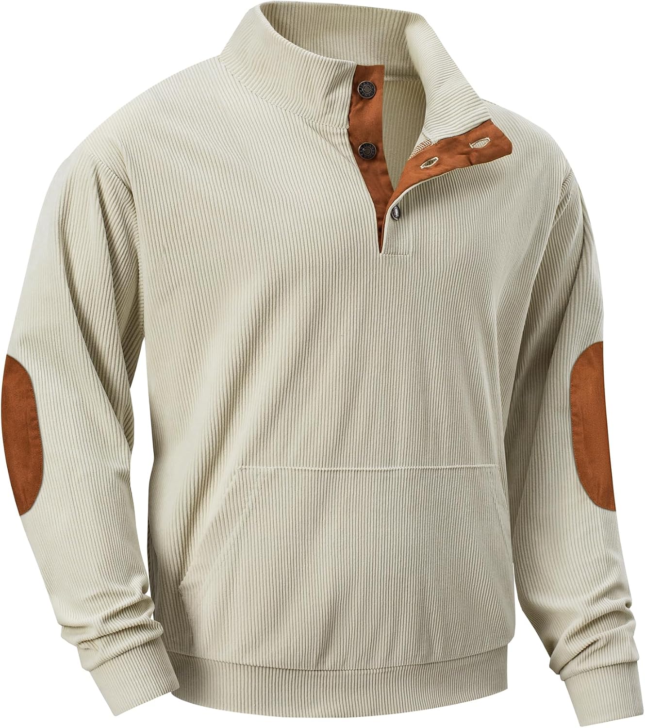 Thumbnail 2 de JMIERR Corduroy Stand-Collar Sweatshirt with Pockets
