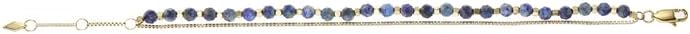 Thumbnail 4 de Fossil Damenarmband aus Edelstahl, goldfarben – Halbedelperlen mit Karabinerverschluss (165 mm + 35 mm Verlängerung, 4 mm Breite)
