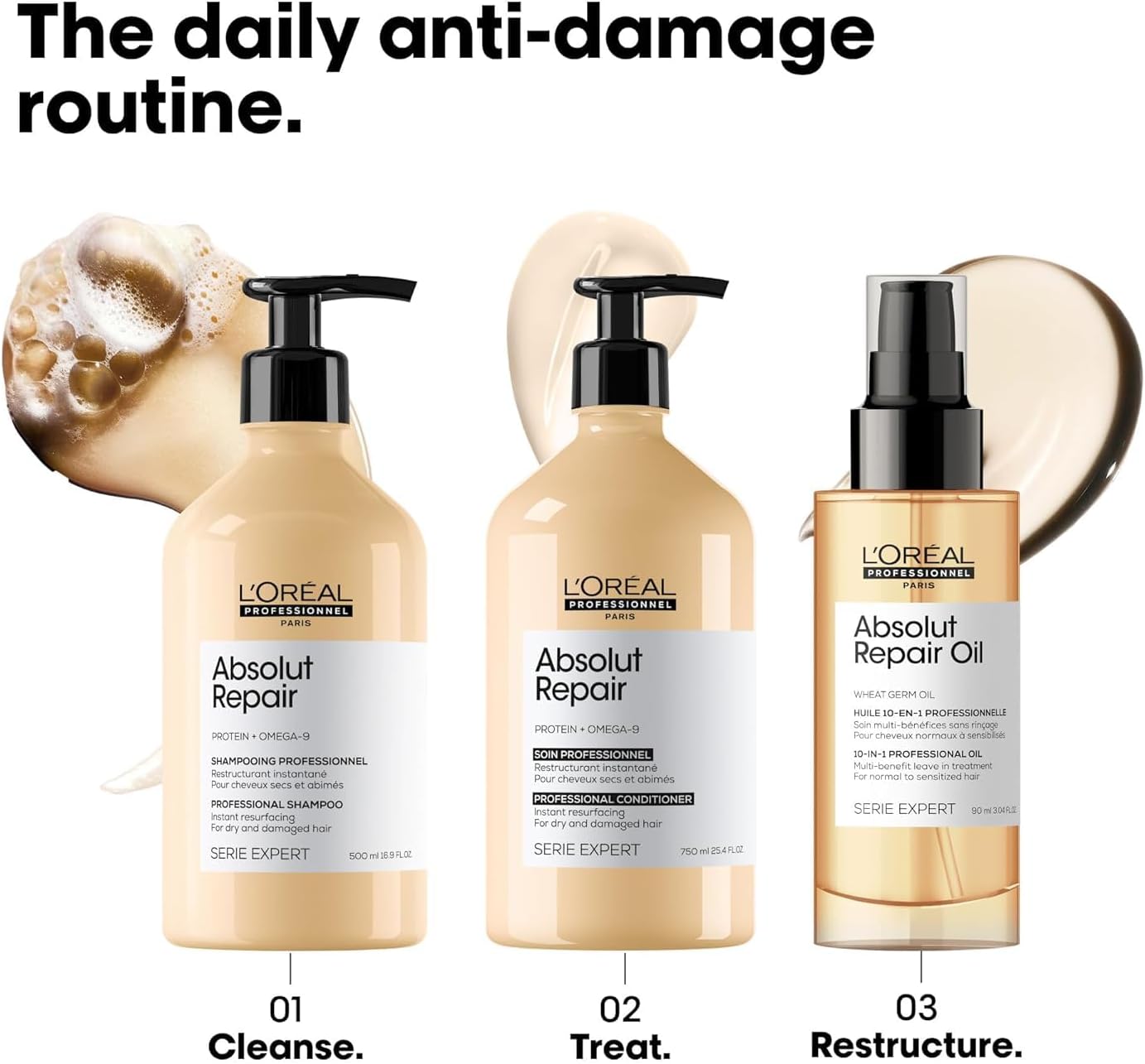 Thumbnail 4 de L’Oréal Professionnel Absolut Repair Hydrating Shampoo for dry hair