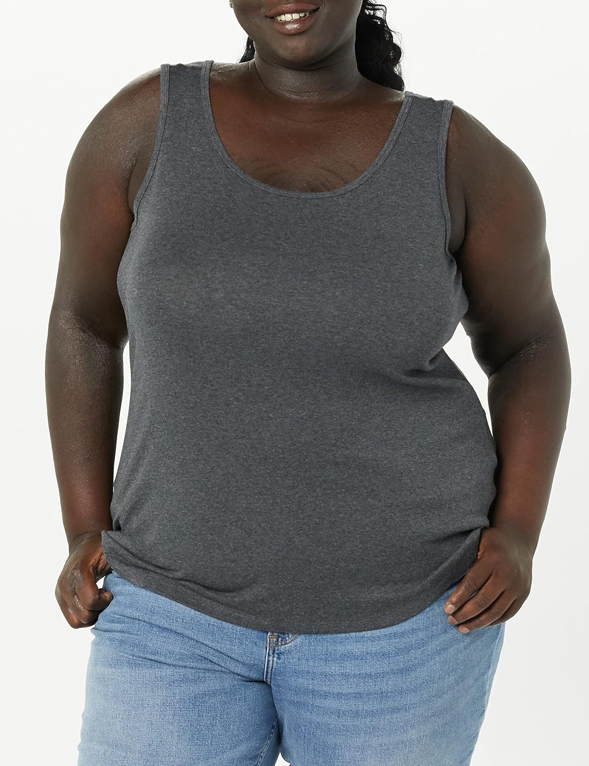 Thumbnail 4 de Amazon Essentials Damen Tank Top aus Baumwolle-Modal in Großen Größen – Slim Fit, Multi-Packs