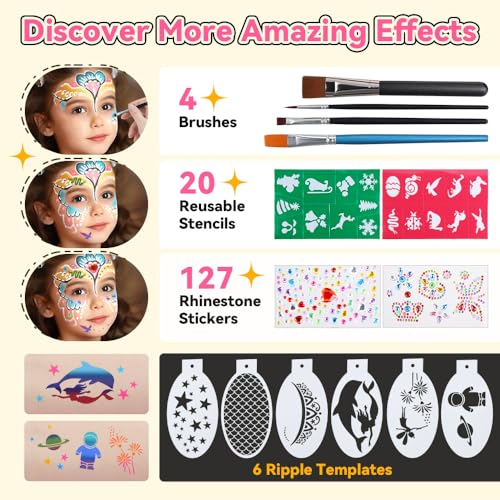 Thumbnail 3 de Janolia Body Painting: kit de maquillaje infantil con 26 colores, seguro e hipoalergénico