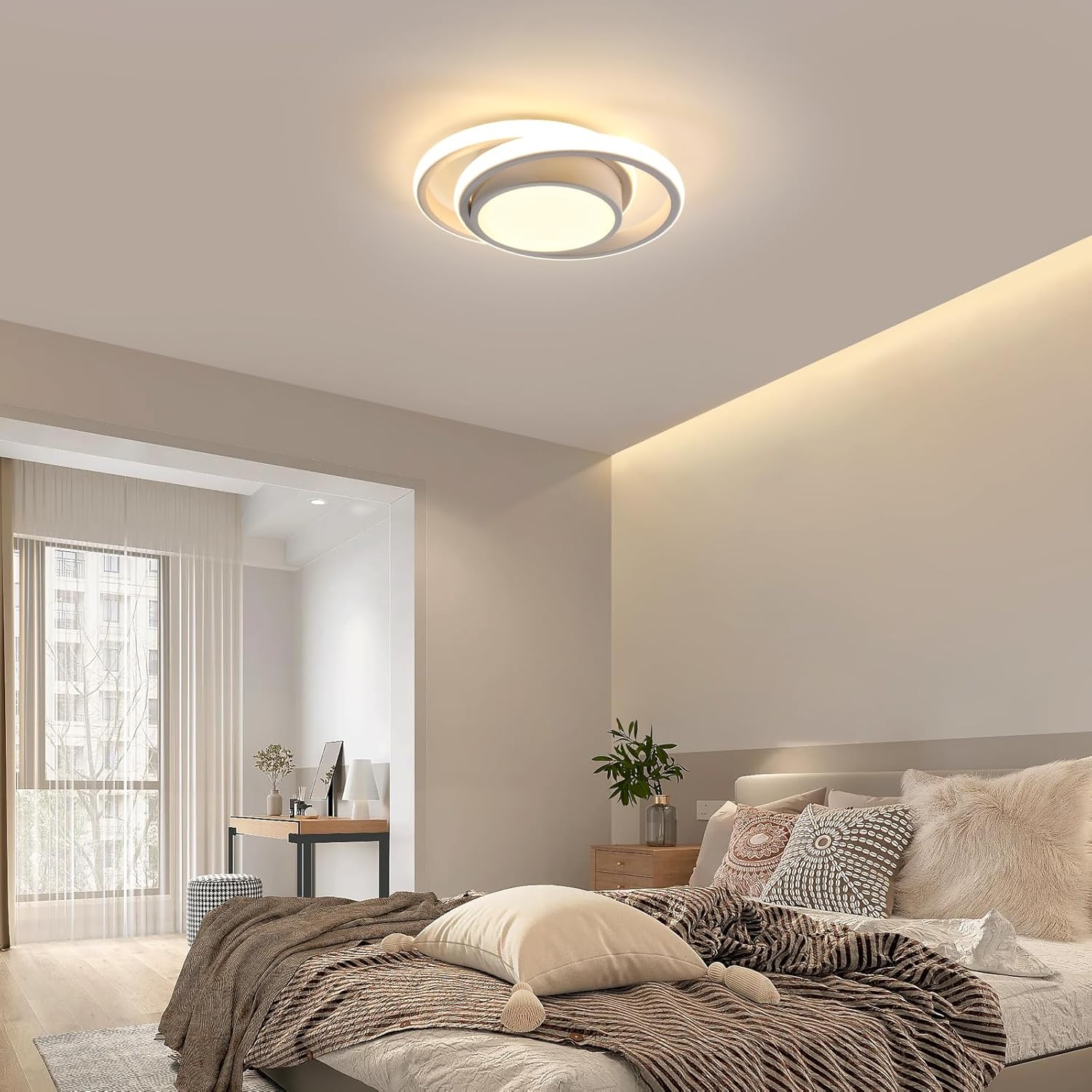 Thumbnail 6 de Comely Lámpara de Techo LED Redonda 32W 🌟 Estilo Moderno