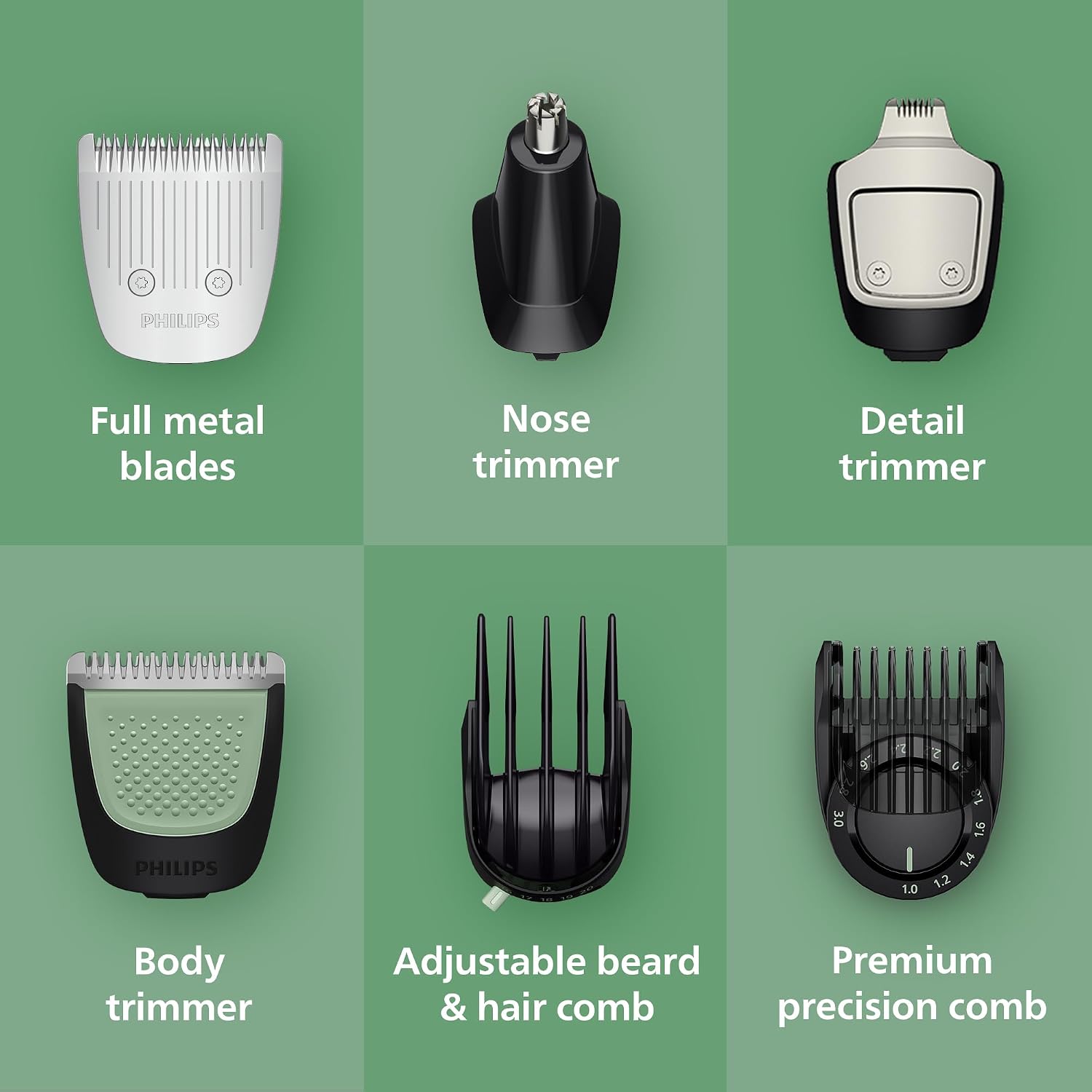Detalle de Philips Multigroom 7000 Series MG7931/15 All-in-One 16-Piece Trimmer