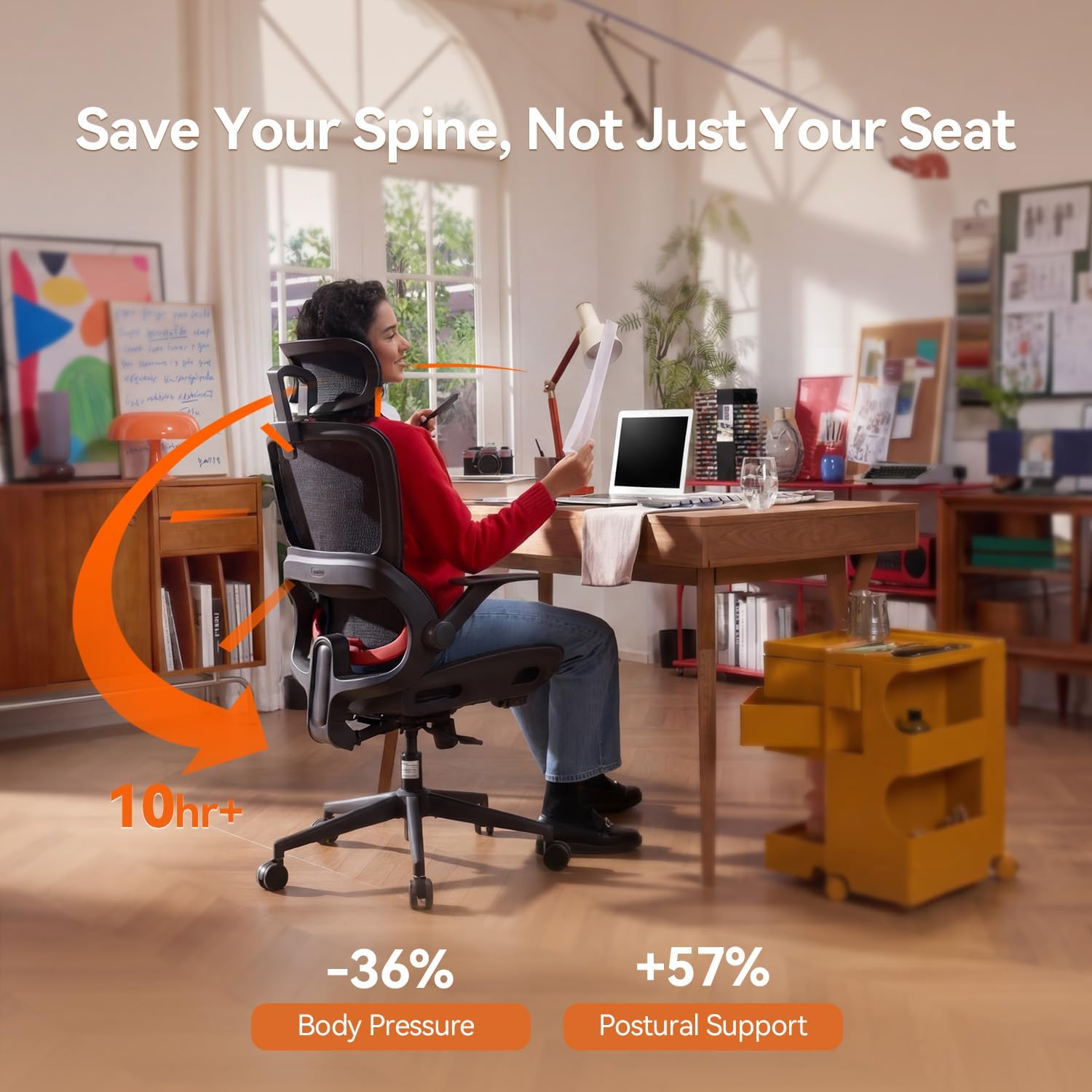 Detalle 2 de SIHOO Ergonomic Office Chair B100
