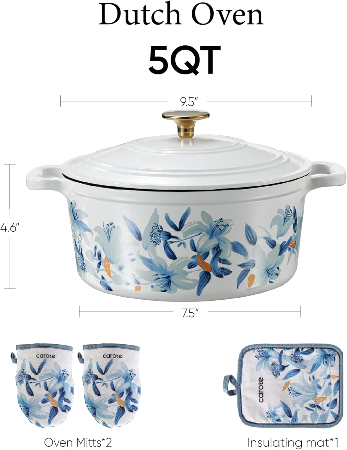 Thumbnail 1 de CAROTE 5 QT Dutch Oven 🍲