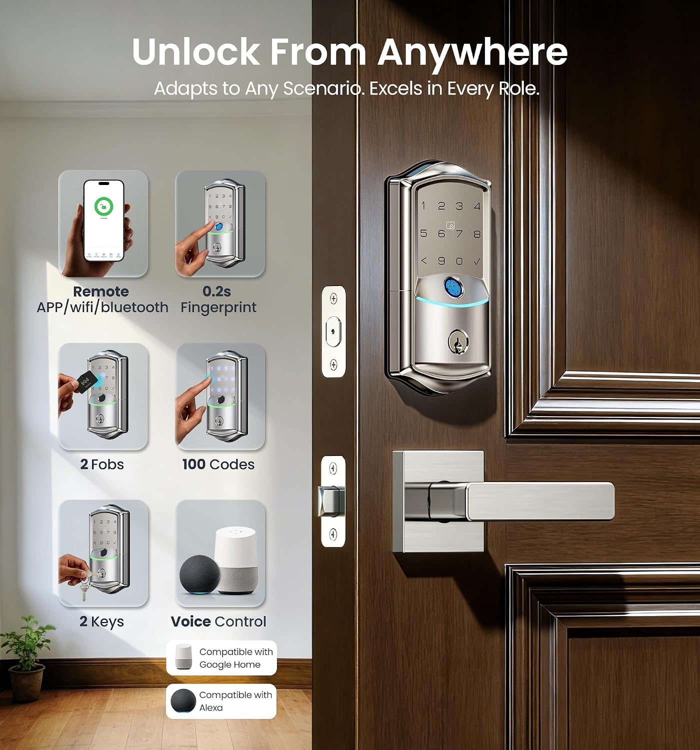 Detalle de Veise Wi-Fi smart lock VE027