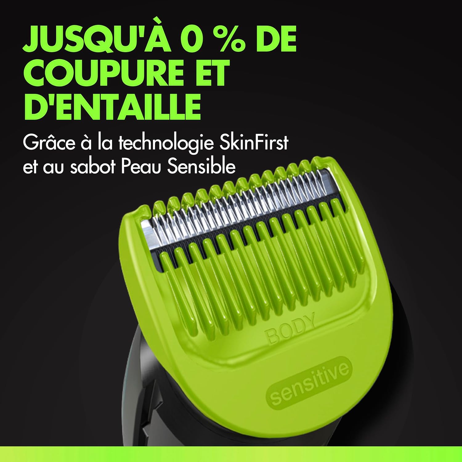 Detalle 2 de Tondeuse Gillette Labs Body + Intimate Homme i7 : corps, zones intimes et usage sous la douche