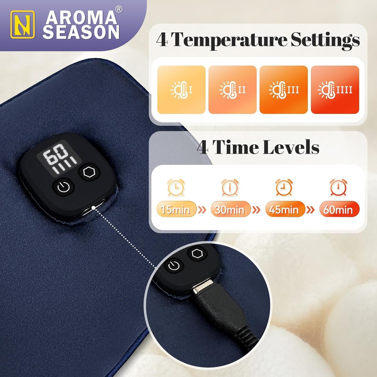 Thumbnail 2 de Aroma Season Silk Heated Eye Mask 1500mAh 🔆