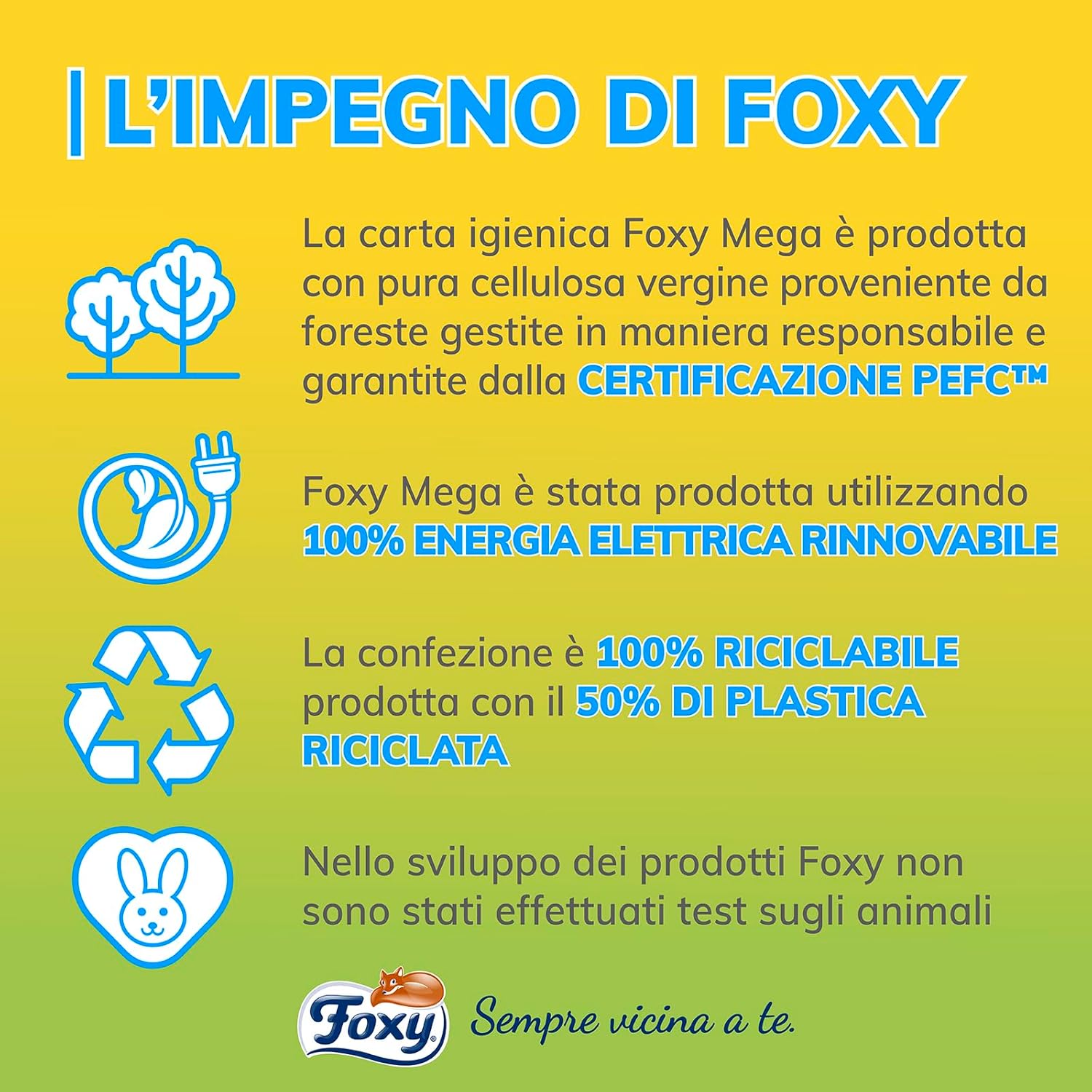 Thumbnail 5 de Foxy Mega — Carta igienica 36 rotoli, 480 strappi per rotolo, Decorata