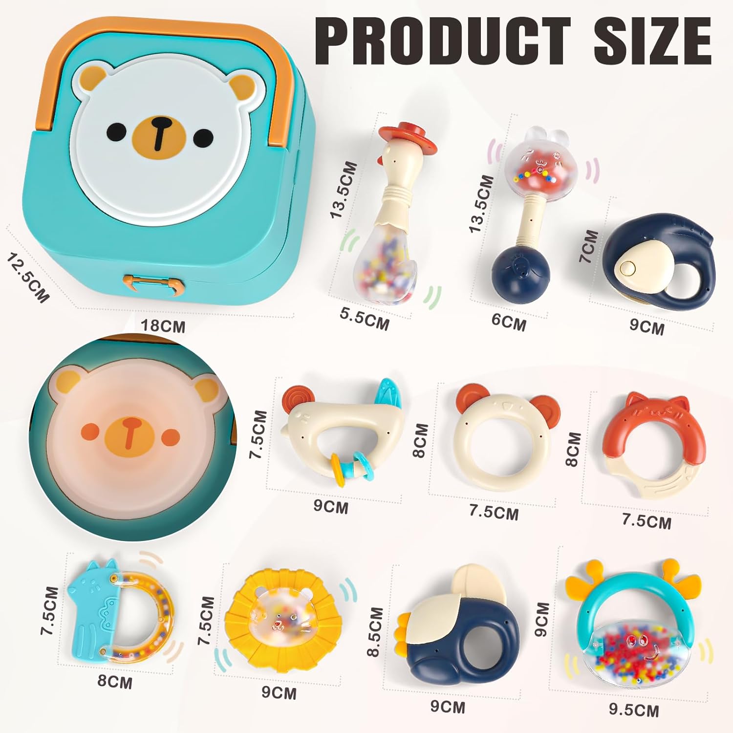 Thumbnail 6 de Baby Toys 0-6 Months Rattles Sensory Teething Toys