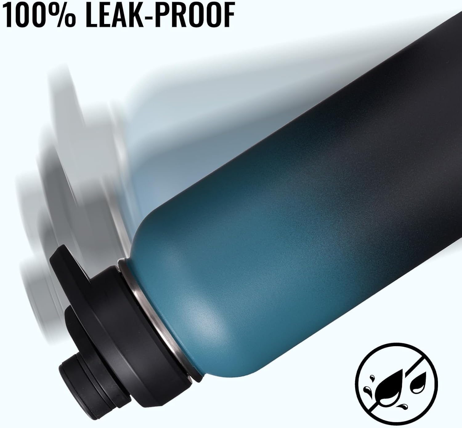 Thumbnail 3 de Fijinhom 32-Ounce Insulated Water Bottle with Handle, 304 Stainless Steel, Wide Mouth