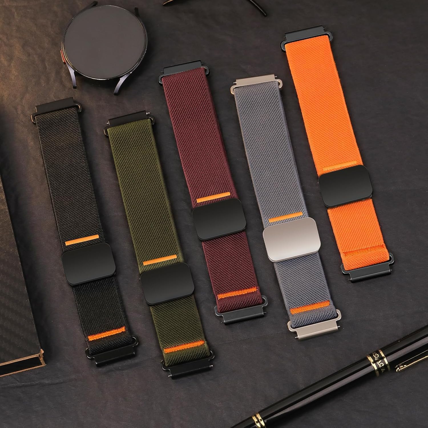 Thumbnail 6 de SOLOLUP 18mm Elastic Magnetic Strap for Garmin and Huawei Wearables